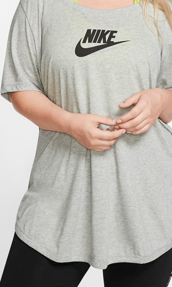 Nike Women's Sportswear Essential Tunic FTR Plus Short Sleeve T-shirt 3X